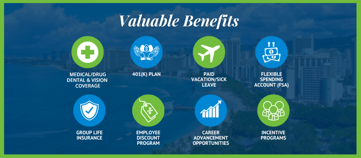 Graphic highlighting the valuable benefits of Kalakaua Gardens